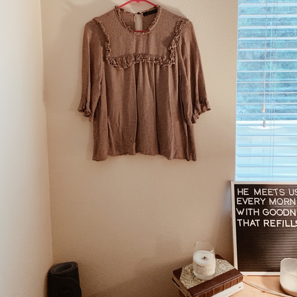 Zara Peasant Blouse